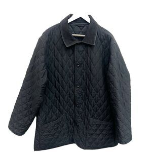 Red Hawk Project Women's Quilted Barn Chore Field Coat Jacket Size L-XL Black